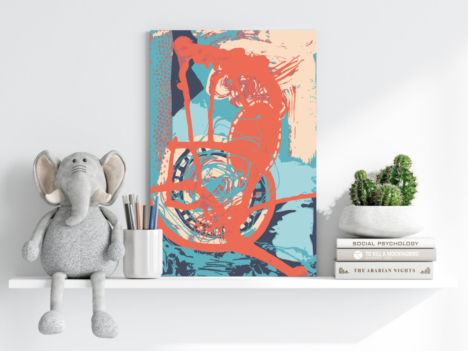 Modern Art Aluminum Print.