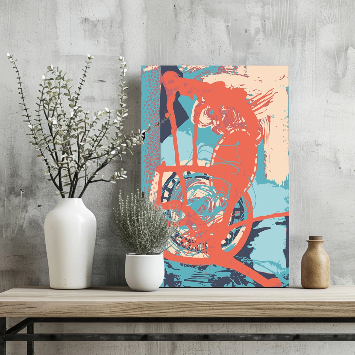 Modern Art Aluminum Print.