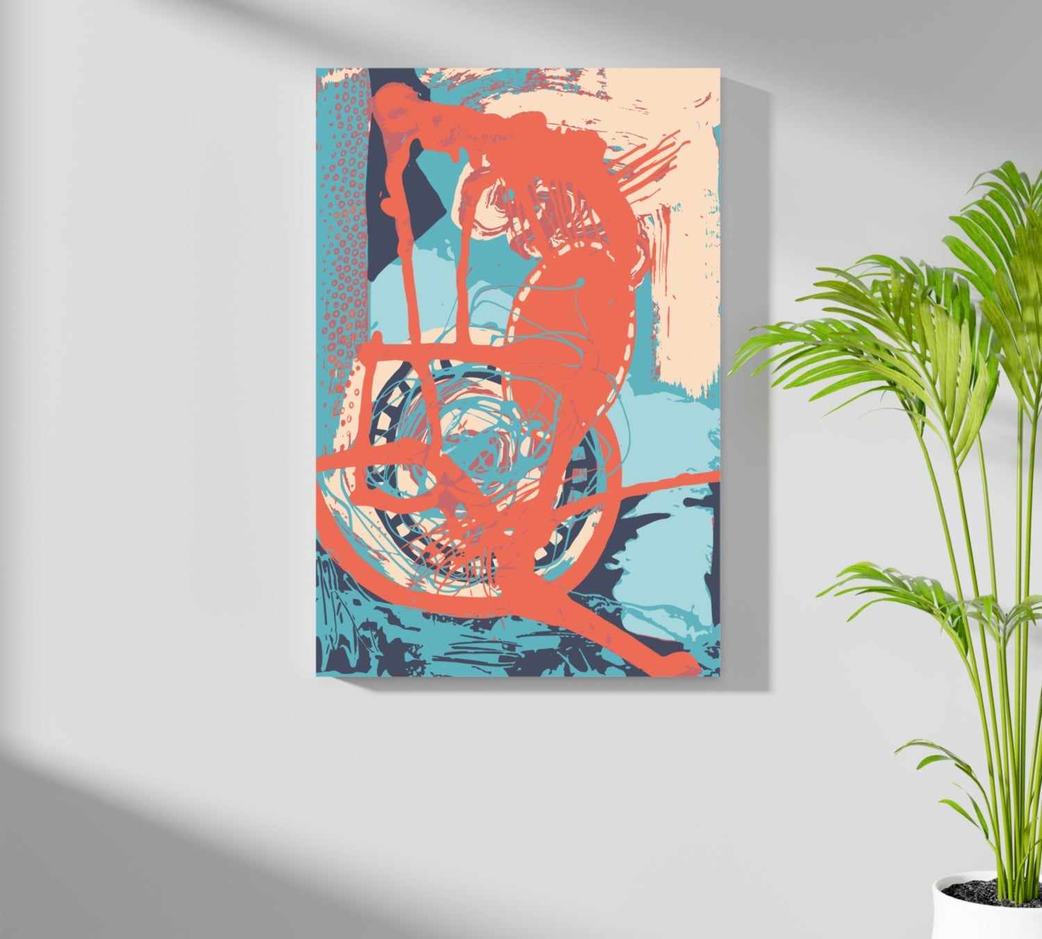 Modern Art Aluminum Print.