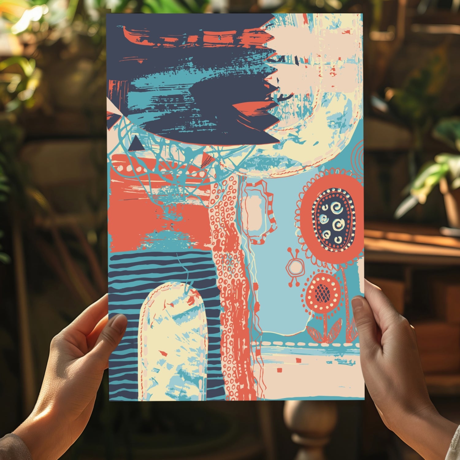 Modern Art Aluminum Print.