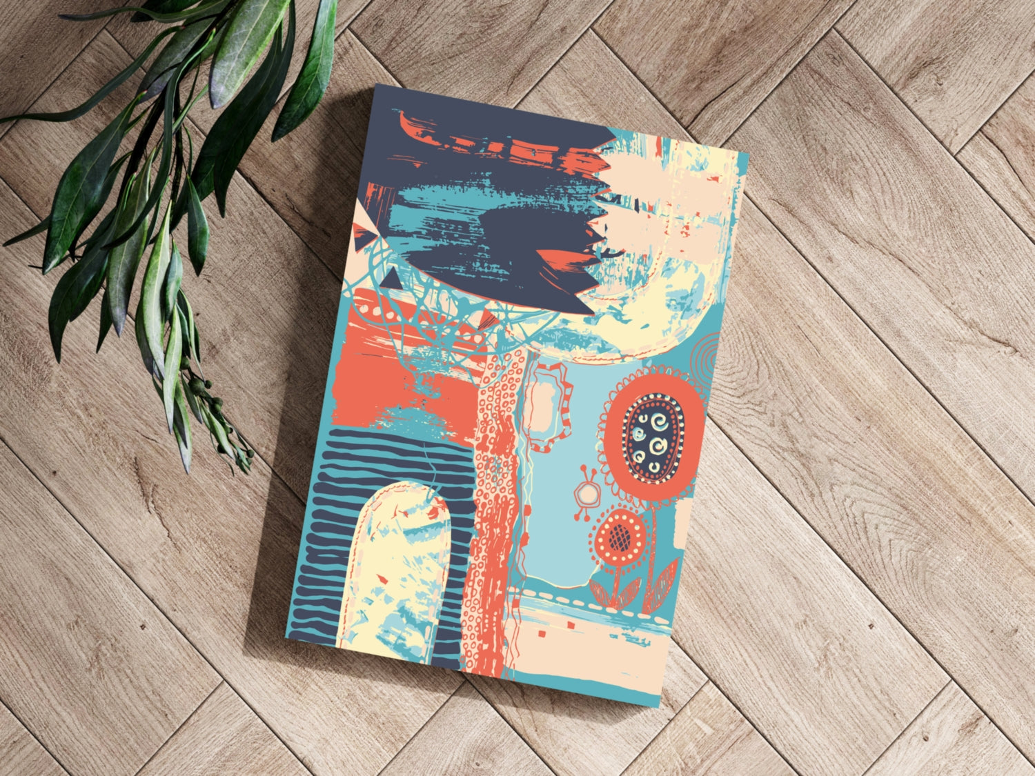 Modern Art Aluminum Print.