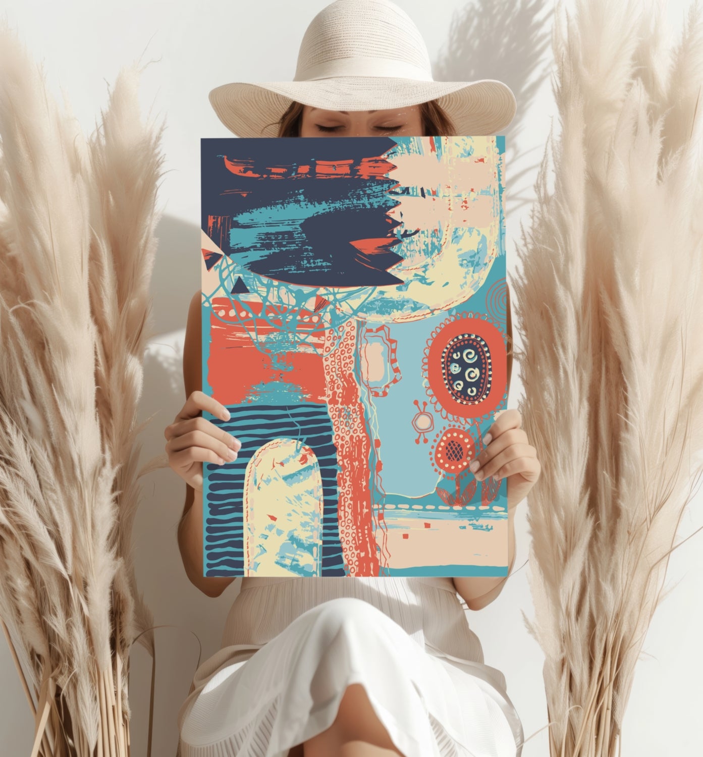 Modern Art Aluminum Print.