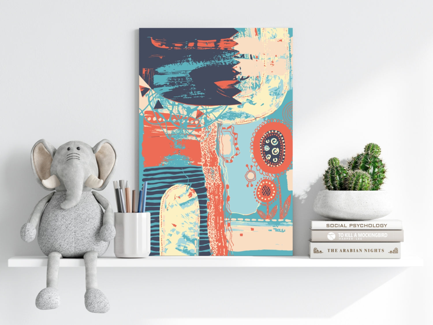 Modern Art Aluminum Print.