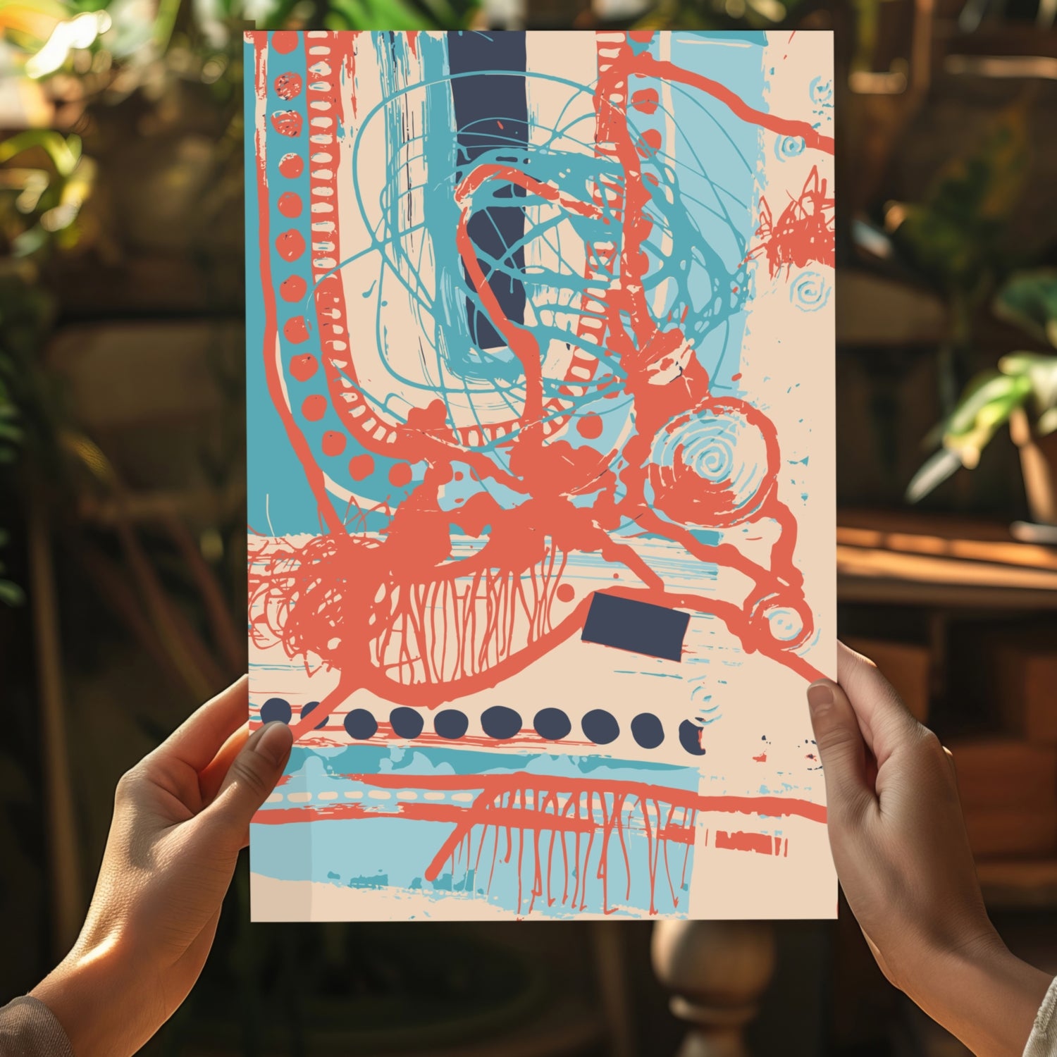 Modern Art Aluminum Print.