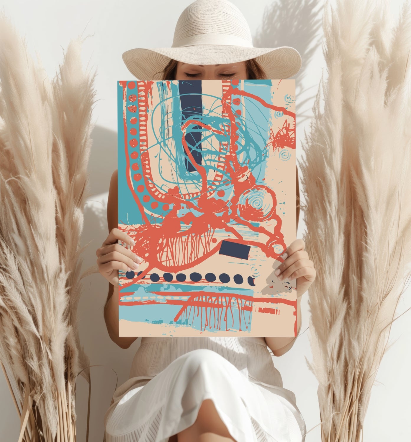 Modern Art Aluminum Print.