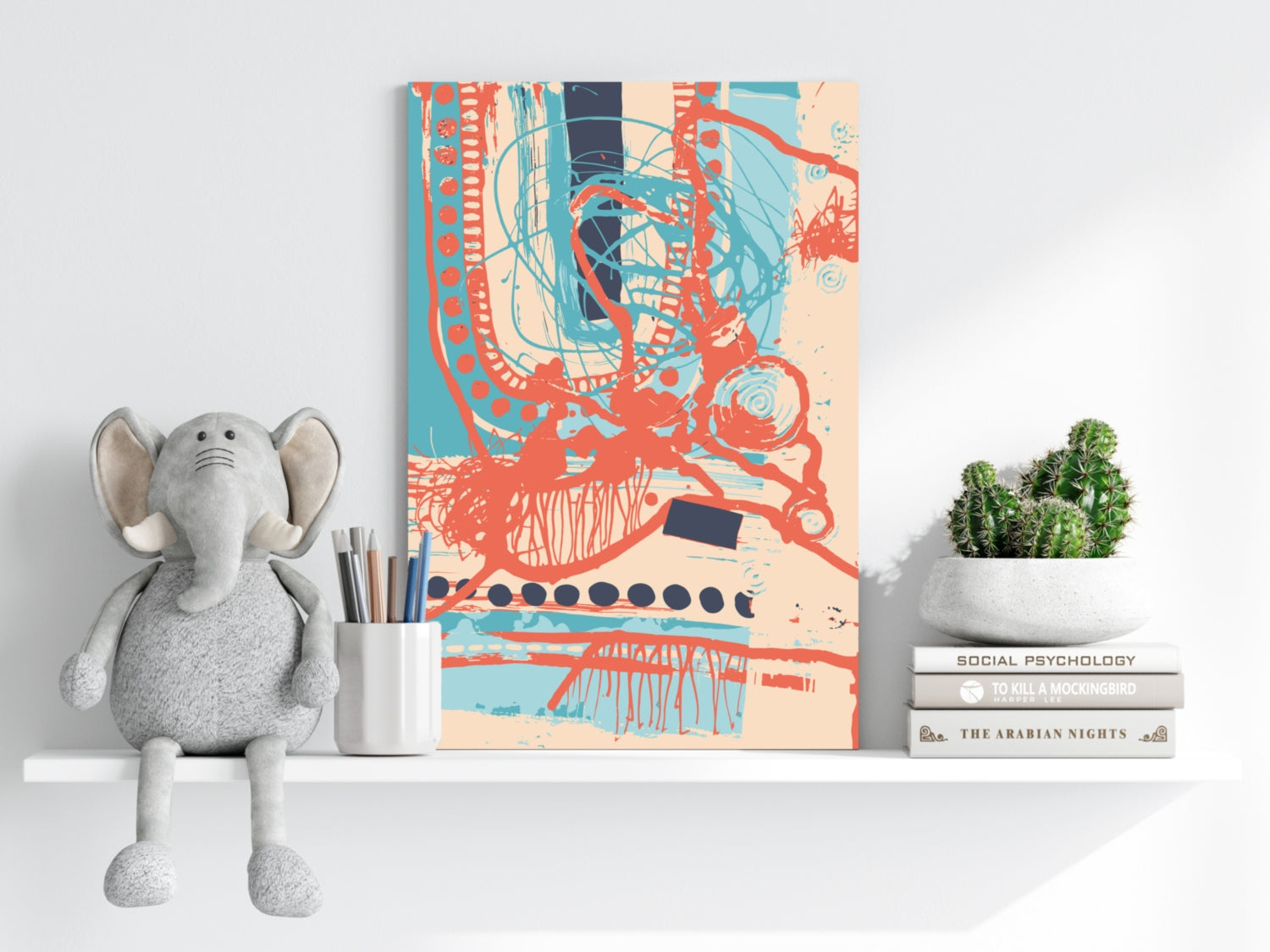 Modern Art Aluminum Print.