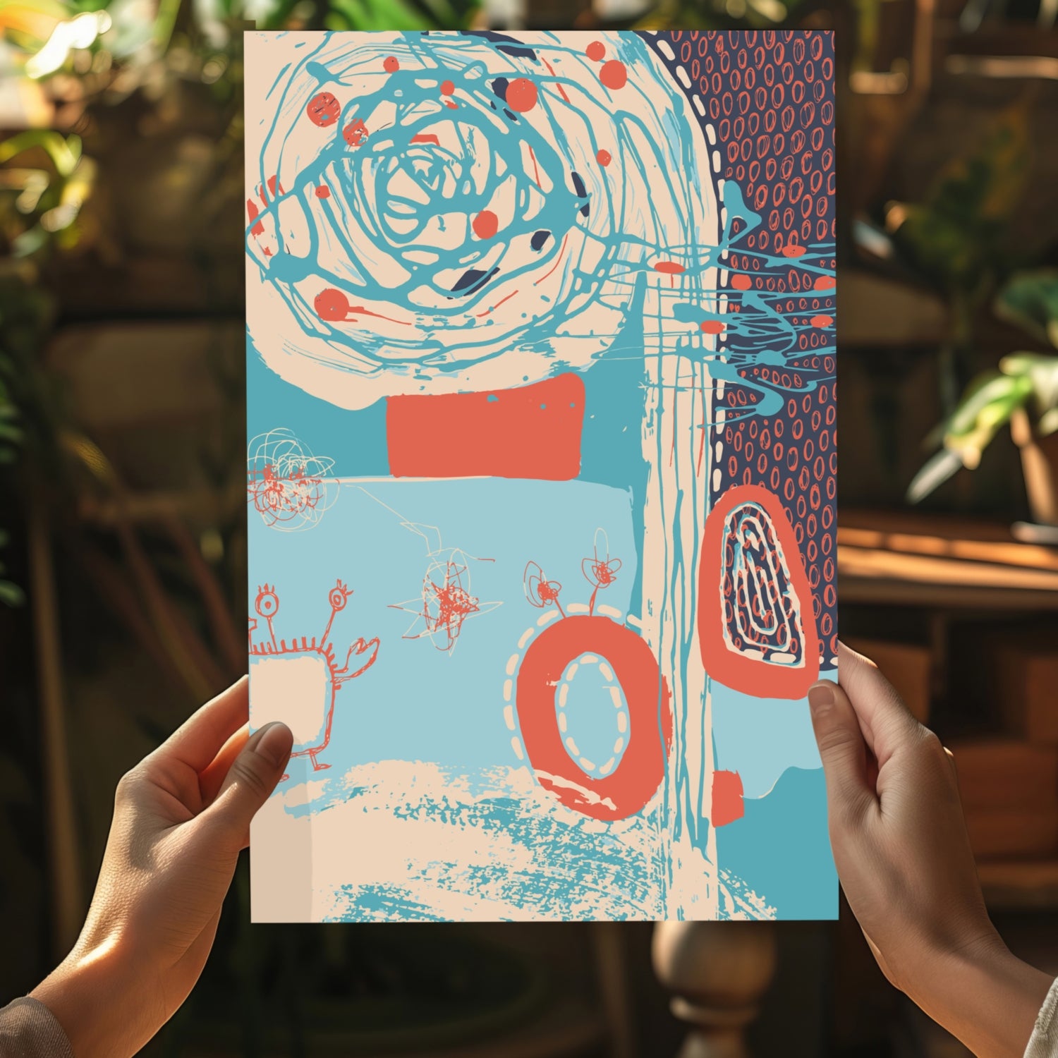 Modern Art Aluminum Print.