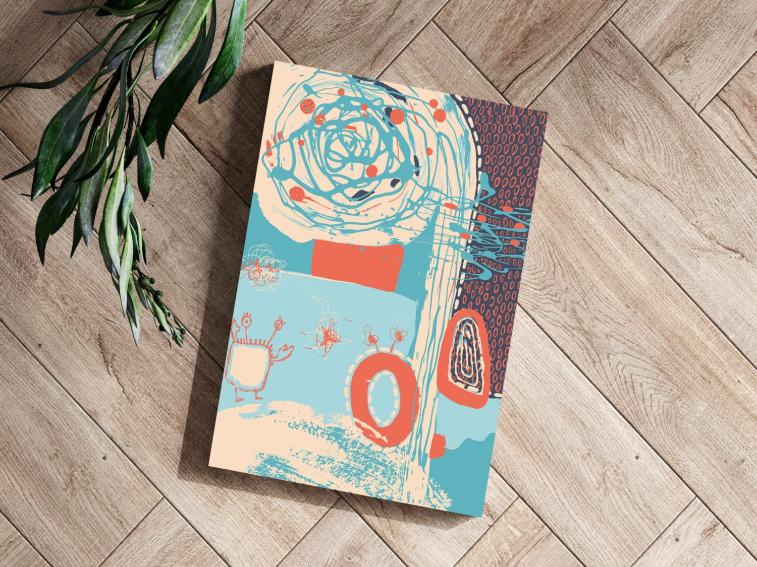 Modern Art Aluminum Print.