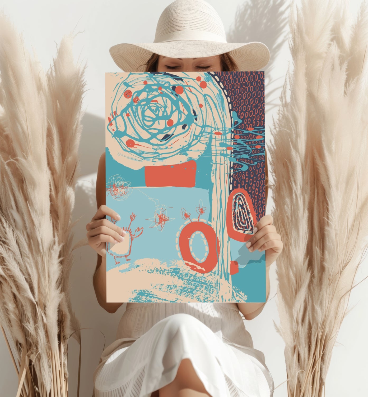 Modern Art Aluminum Print.