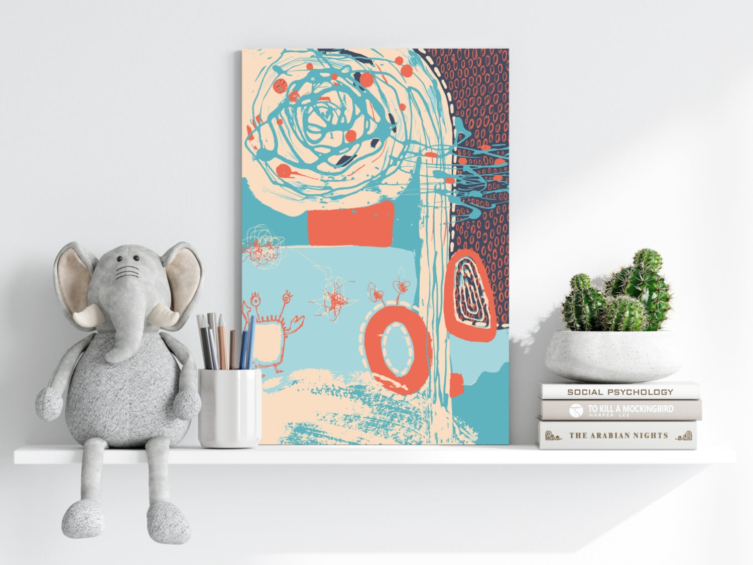 Modern Art Aluminum Print.