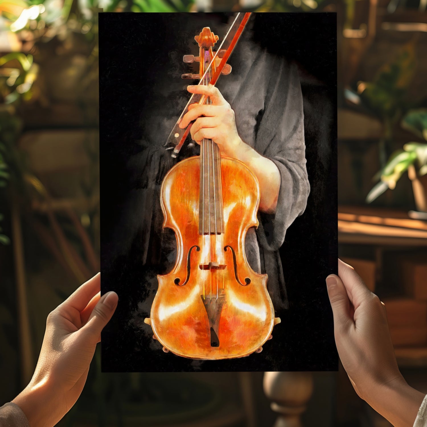 Violine Aluminum Print.