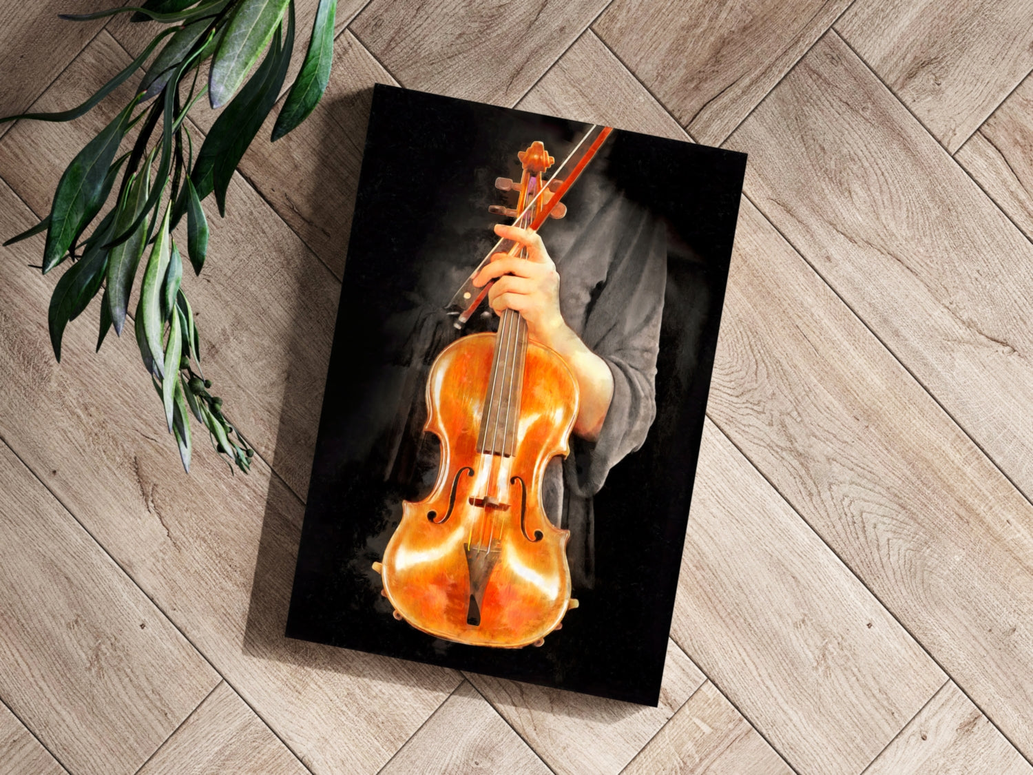 Violine Aluminum Print.