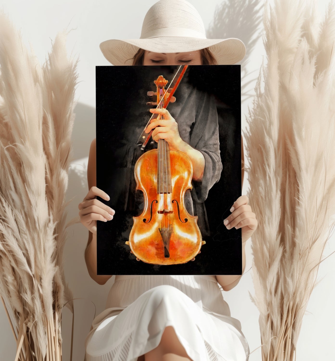 Violine Aluminum Print.