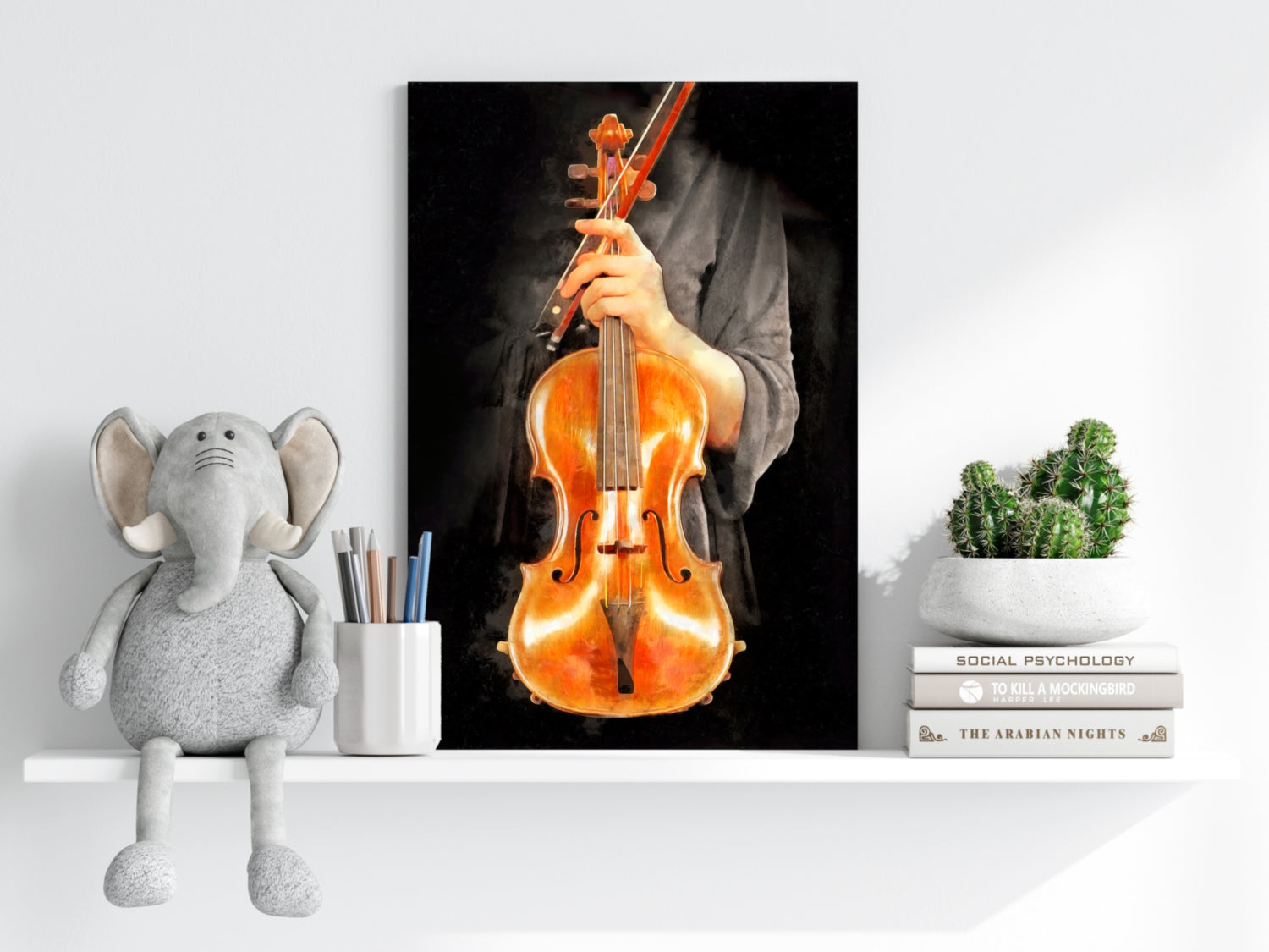 Violine Aluminum Print.