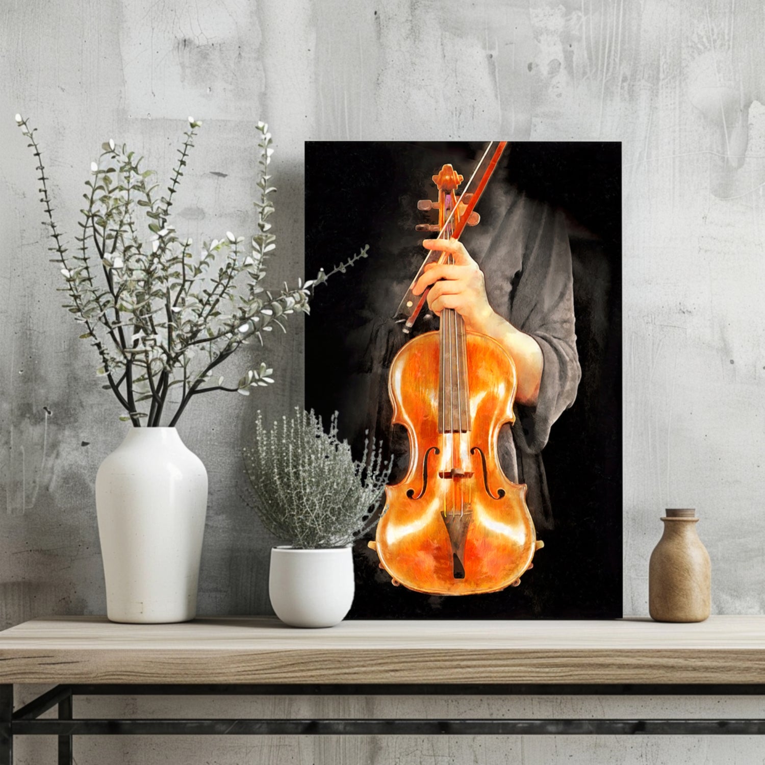 Violine Aluminum Print.