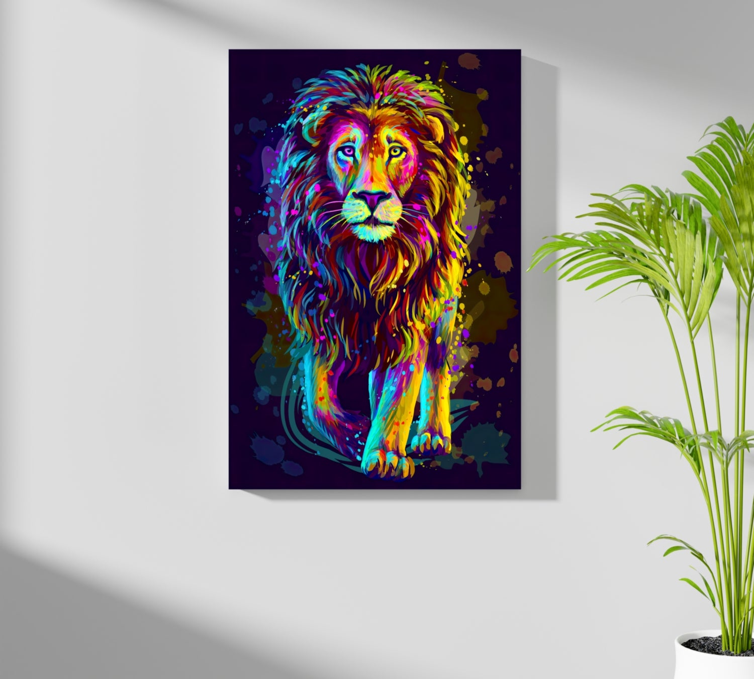 Lion Aluminum Print.