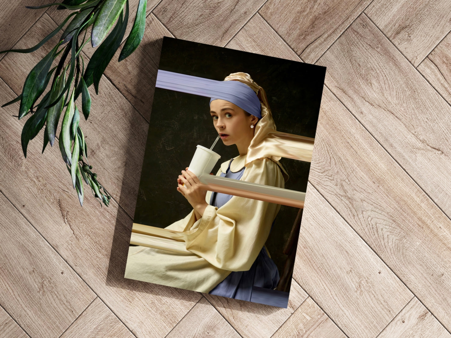 Girl With Pearl Earrings Aluminum Print.