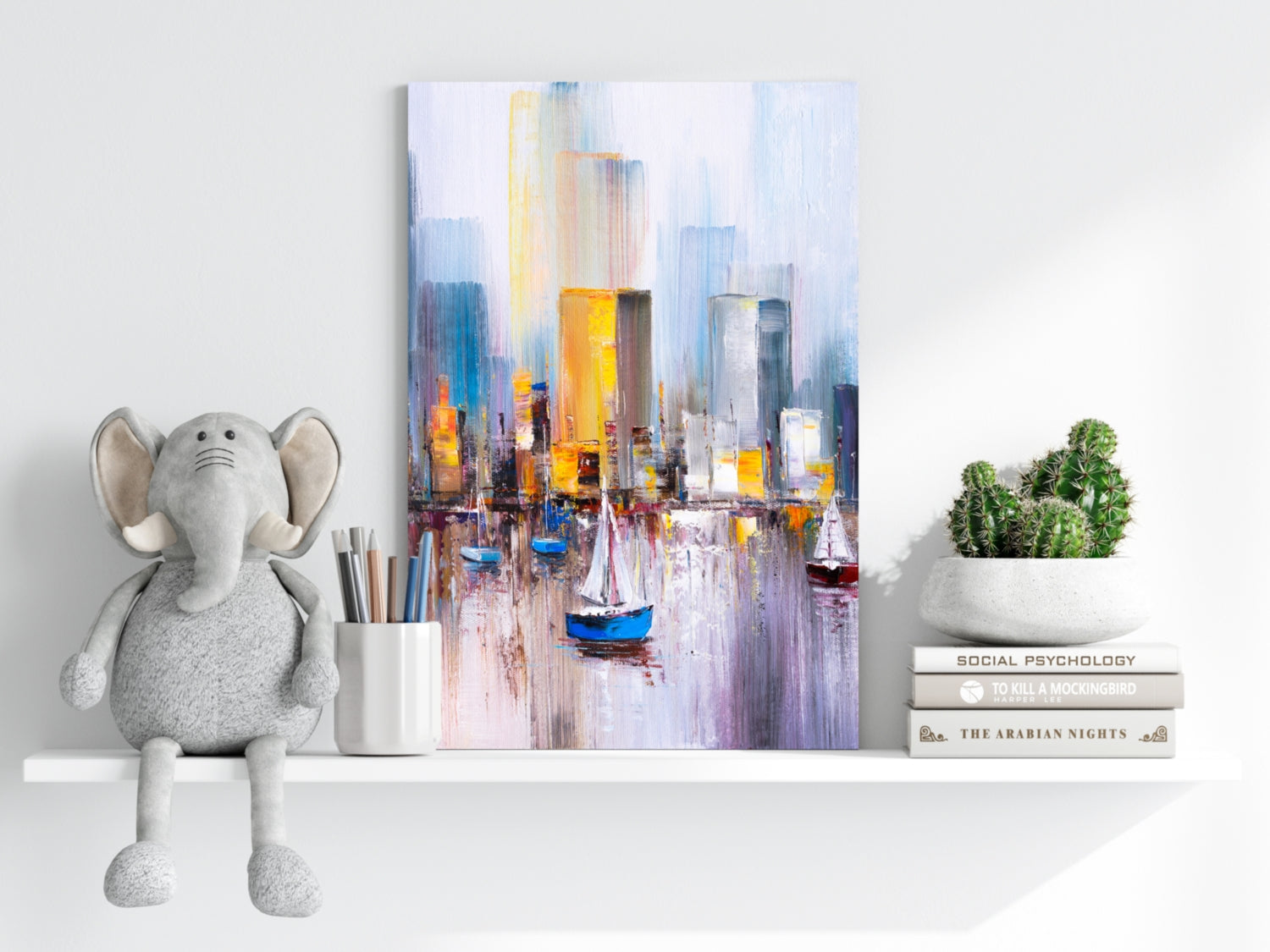 Abstract Lake Aluminum Print.