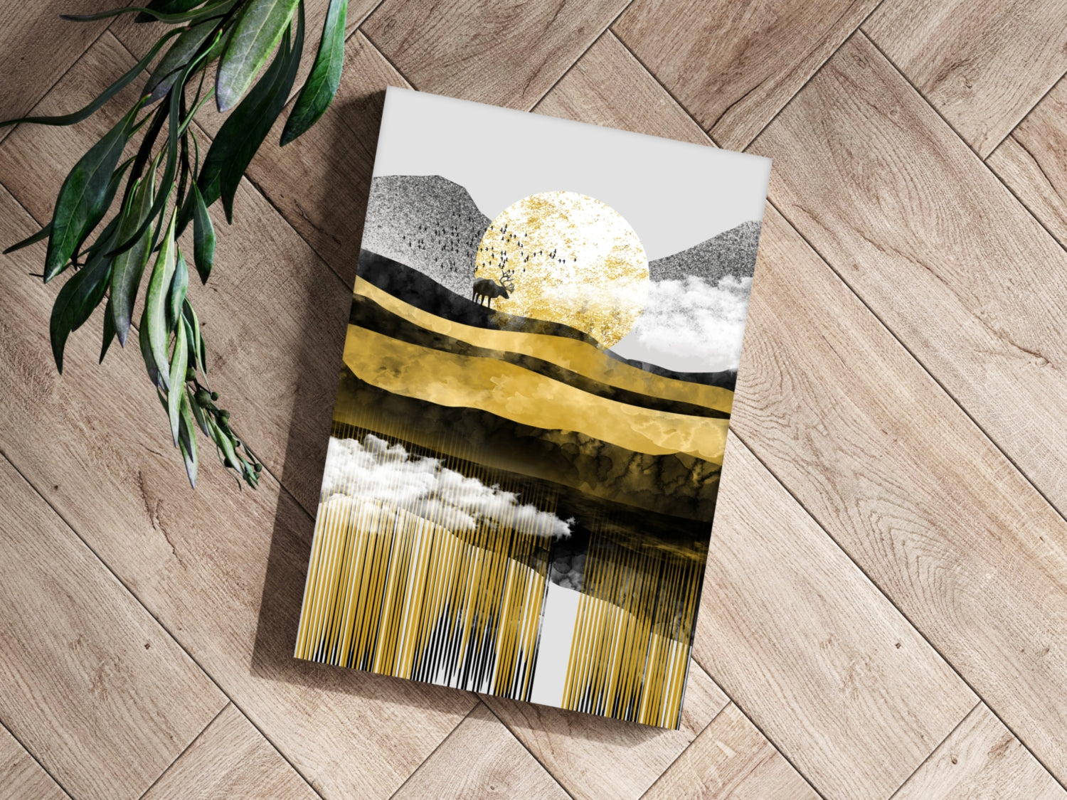 Abstract Valley Aluminum Print.
