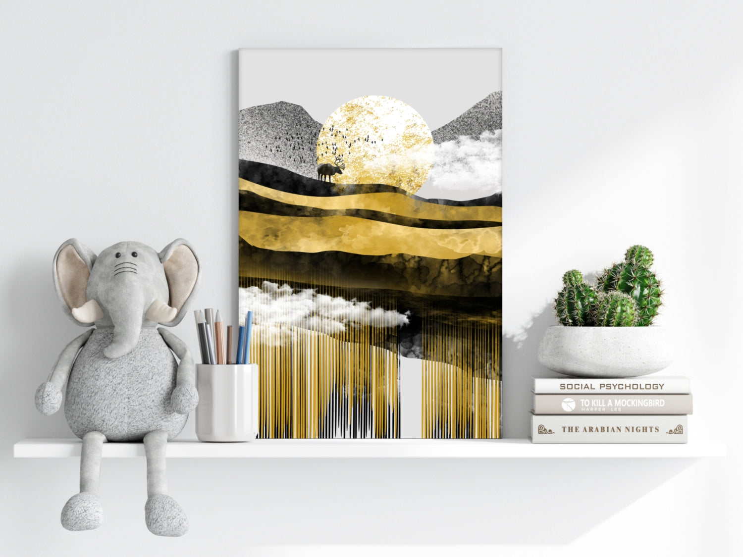 Abstract Valley Aluminum Print.