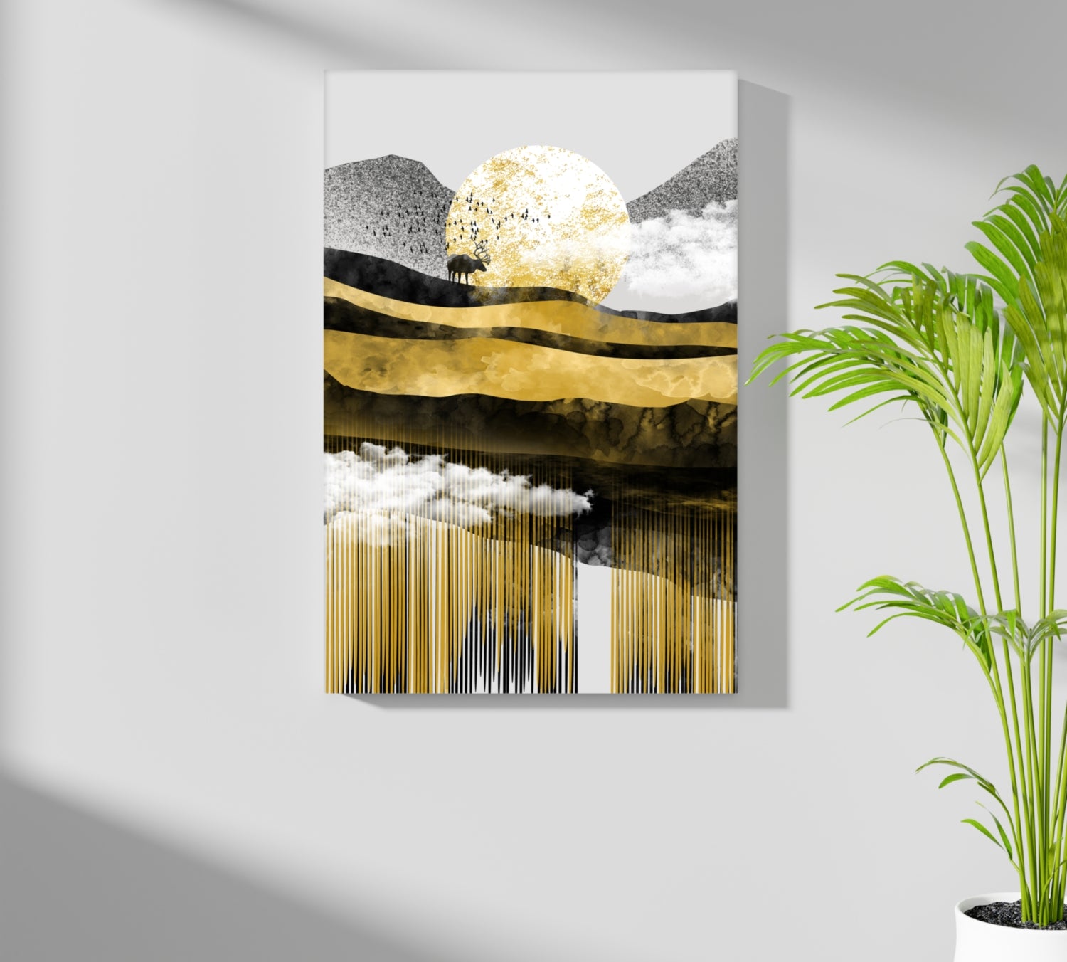 Abstract Valley Aluminum Print.