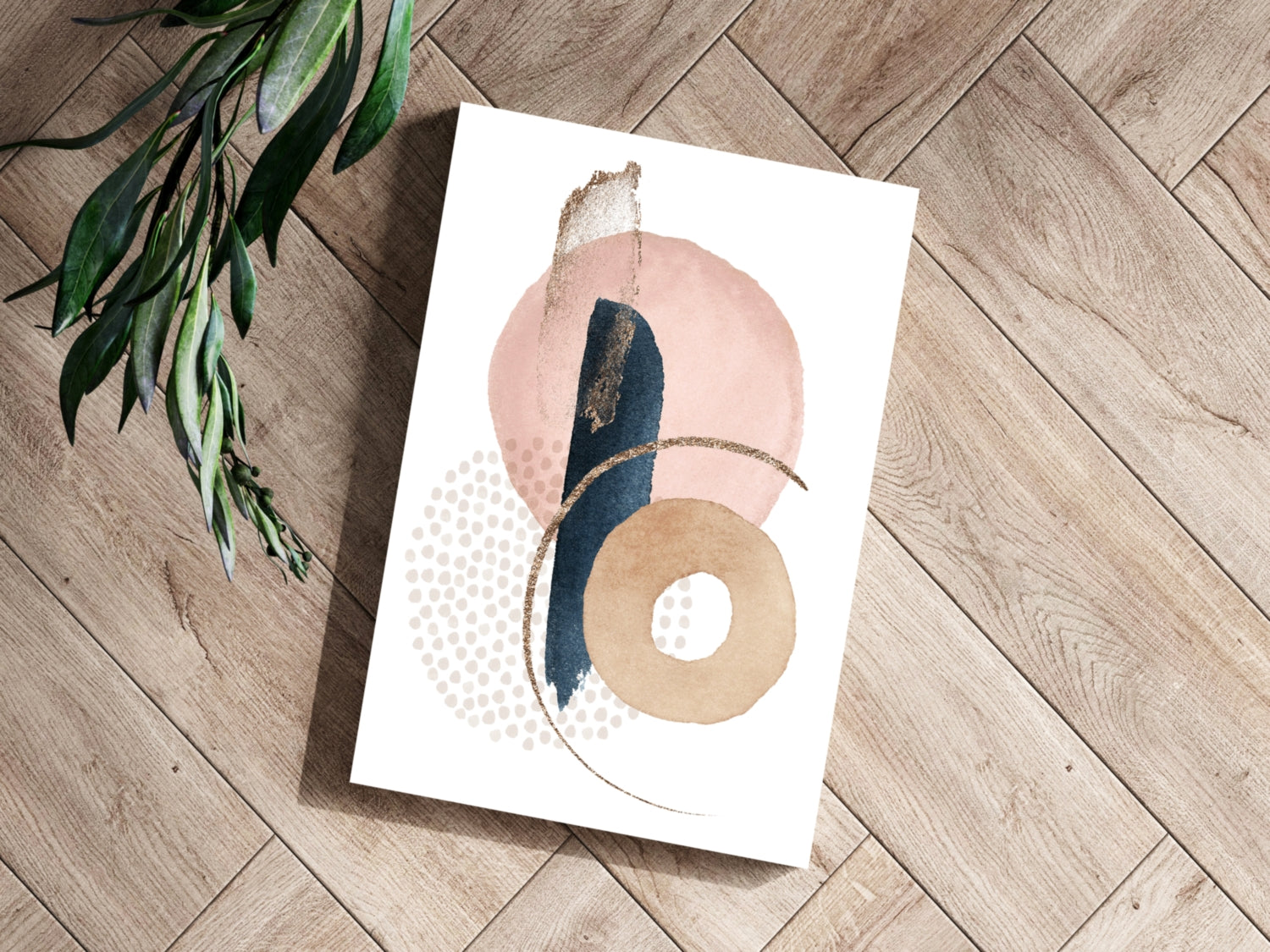 Line Art Modern Shape V2 Aluminum Print.