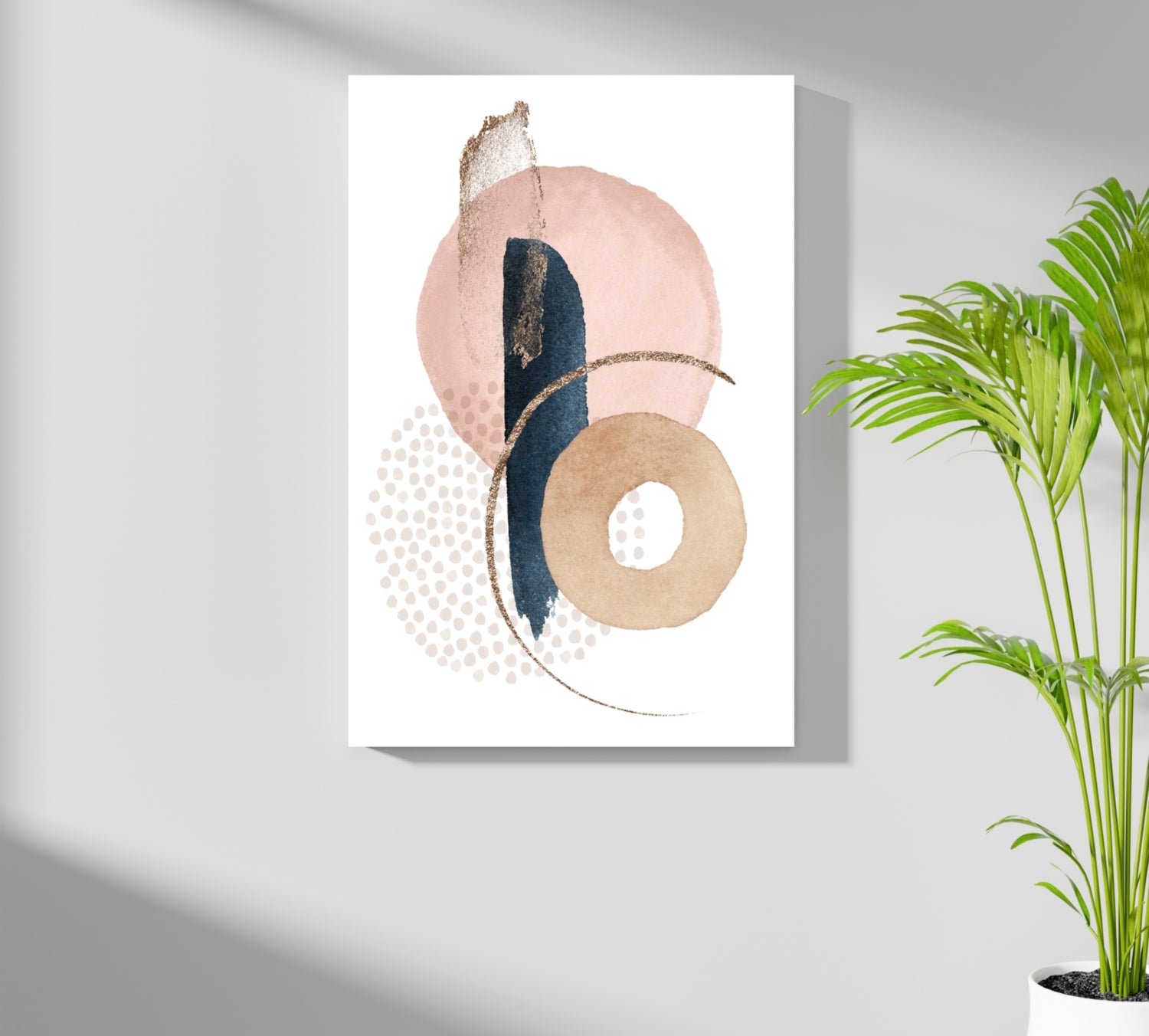 Line Art Modern Shape V2 Aluminum Print.