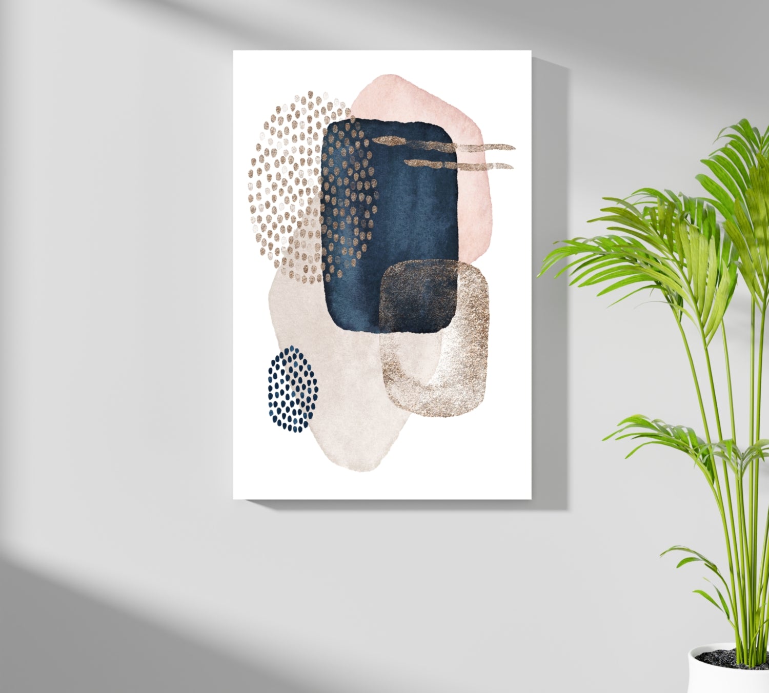 Line Art Modern Shape V3 Aluminum Print.