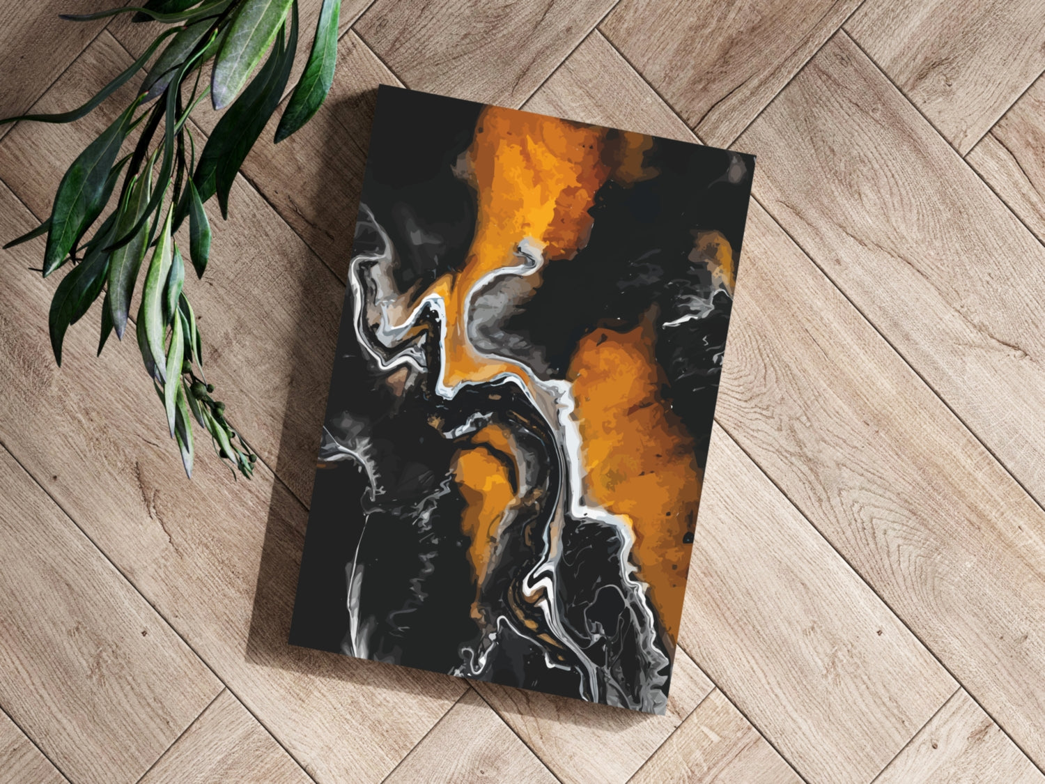 Abstract Marble Pattern V1 Aluminum Print.
