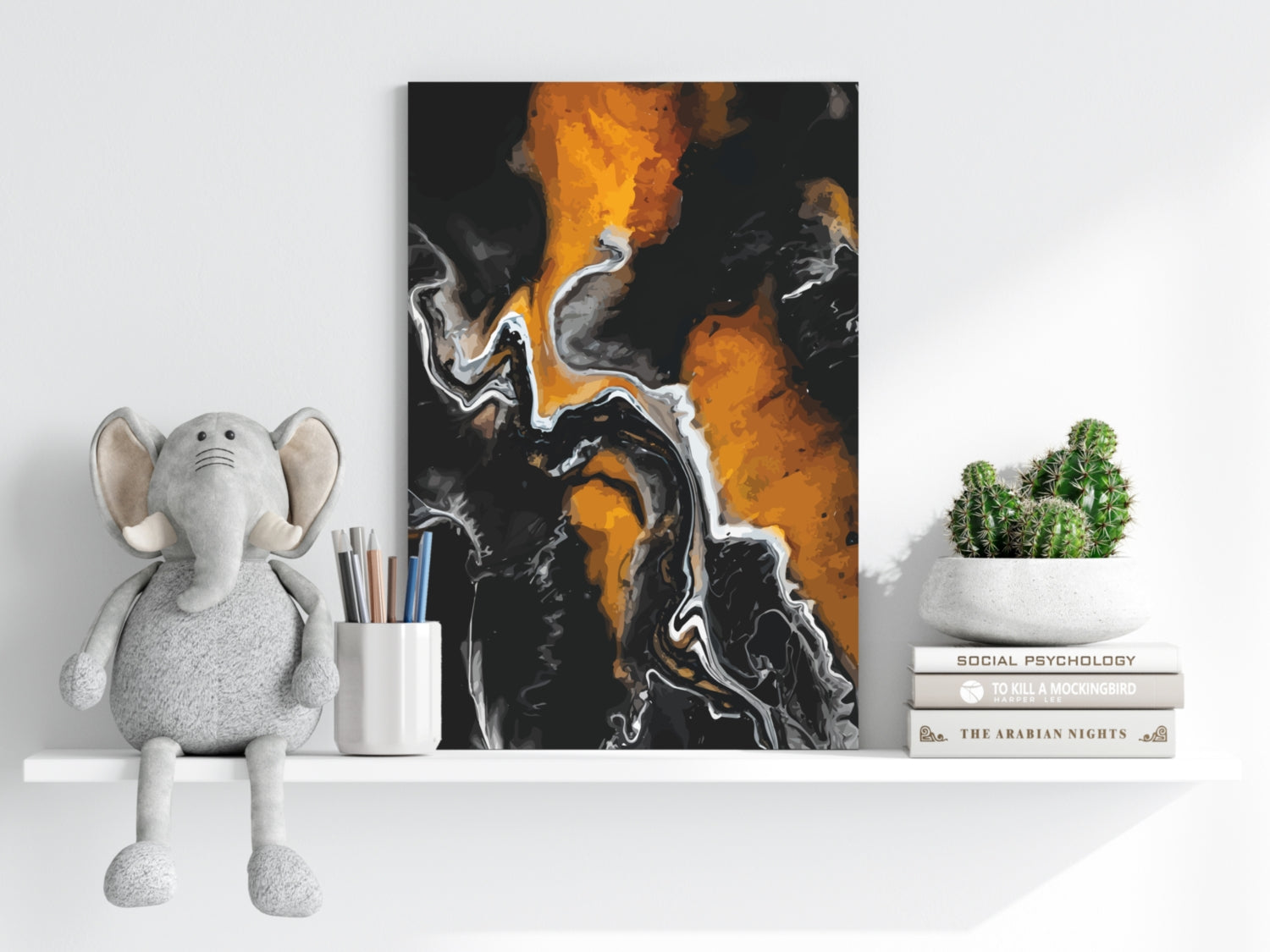 Abstract Marble Pattern V1 Aluminum Print.