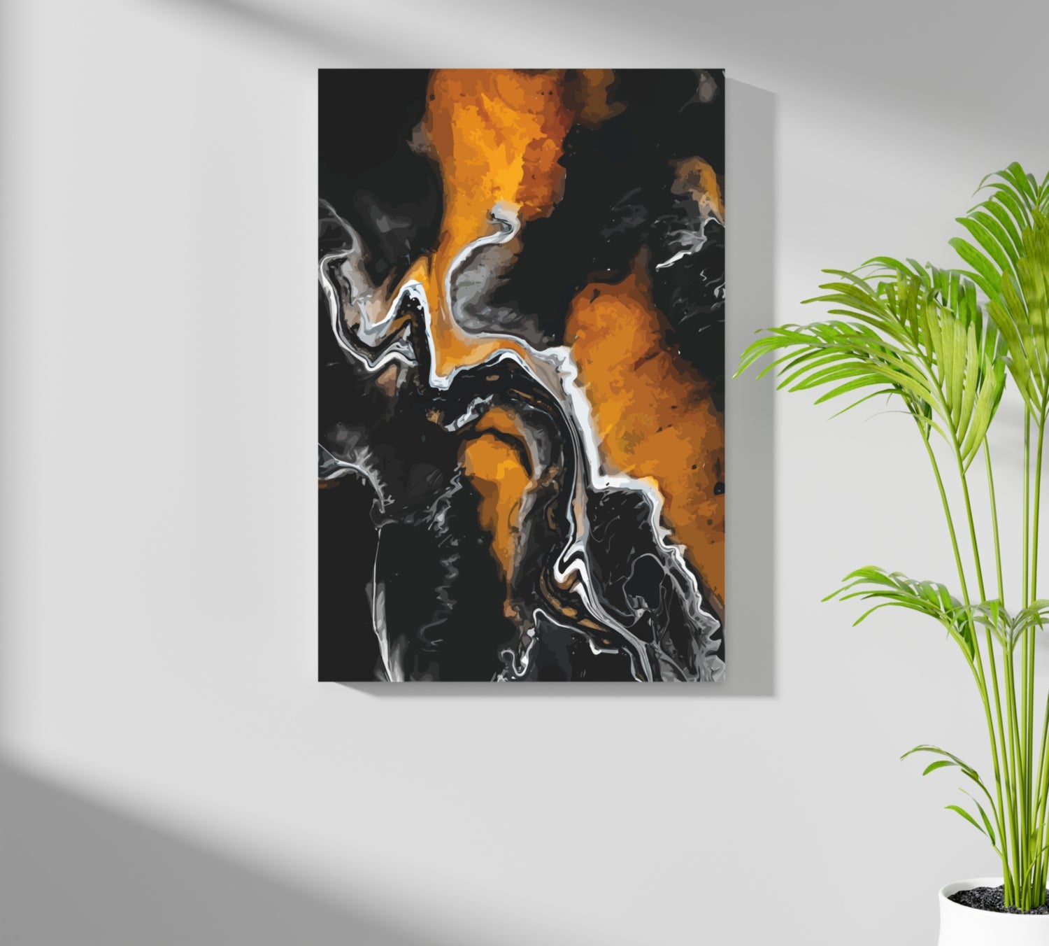 Abstract Marble Pattern V1 Aluminum Print.