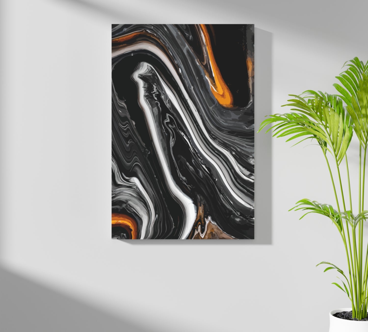 Abstract Marble Pattern V2 Aluminum Print.