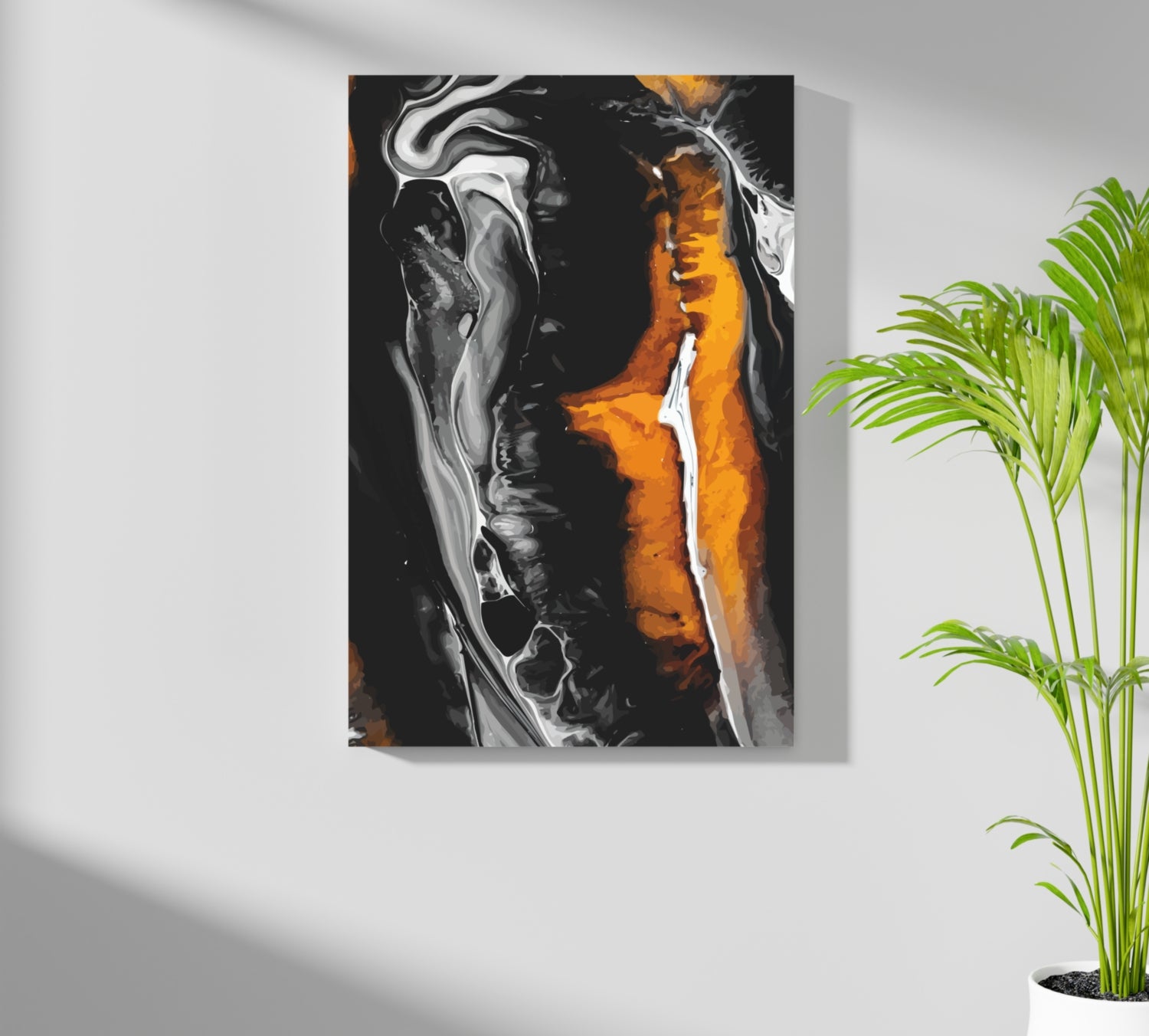 Abstract Marble Pattern V3 Aluminum Print.