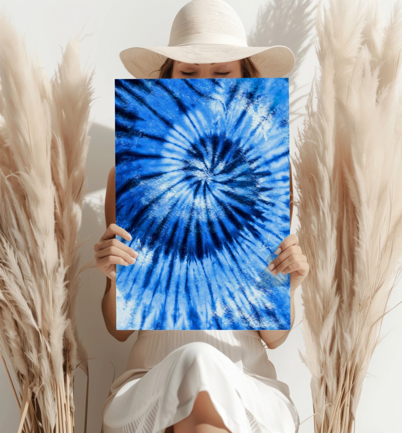 Abstract Blue Aluminum Print.