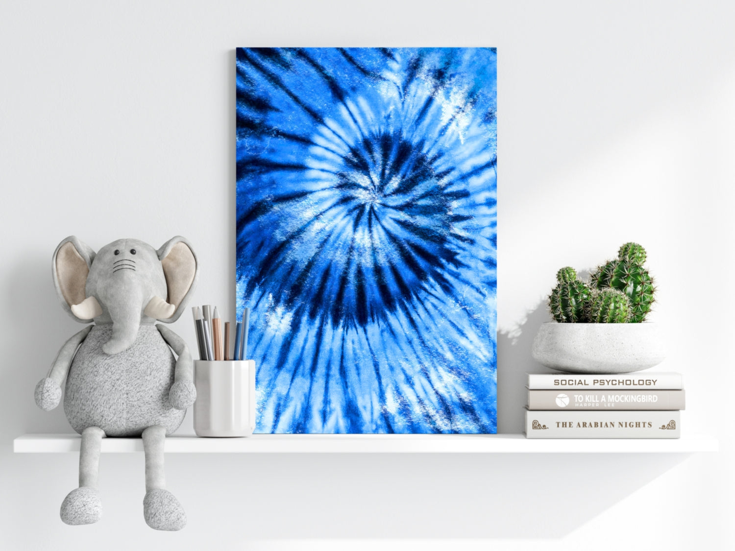 Abstract Blue Aluminum Print.