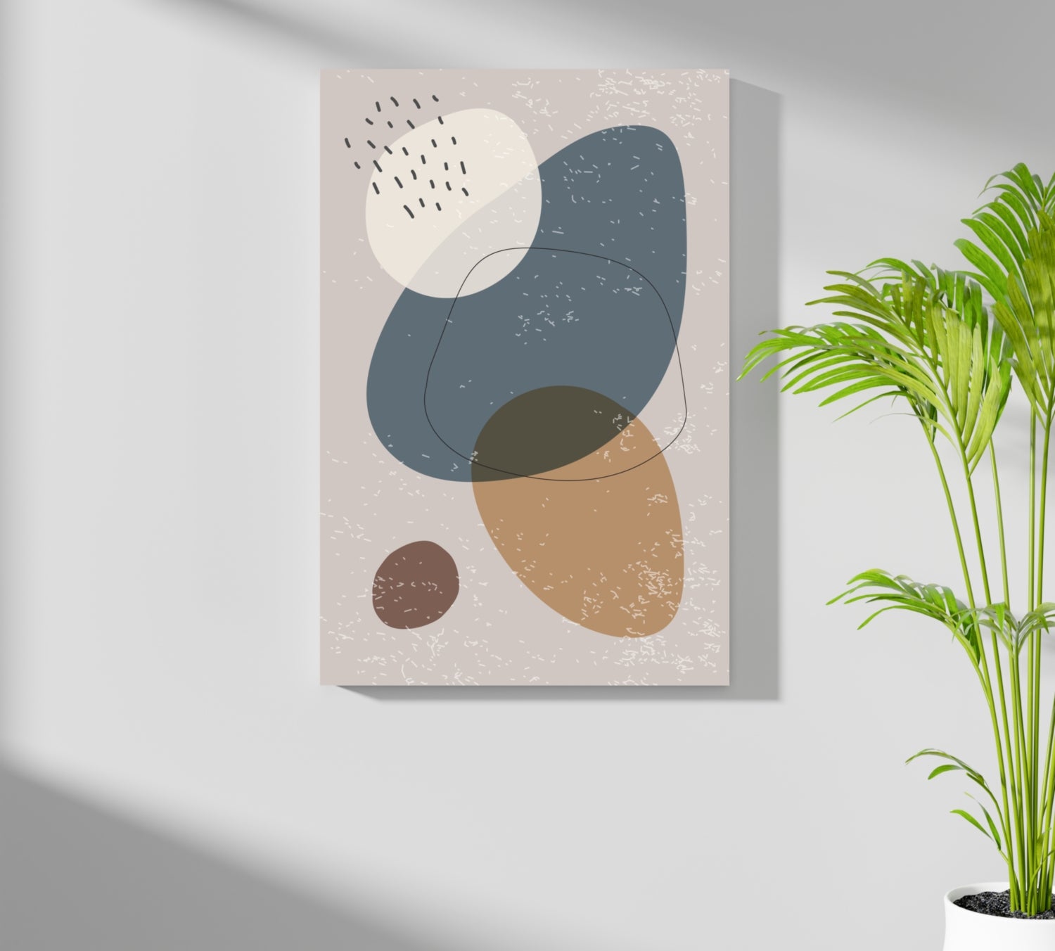 Line Art Modern Shape V4 Aluminum Print.