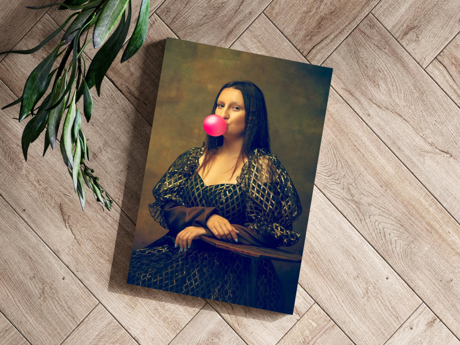 Mona Lisa Aluminum Print.