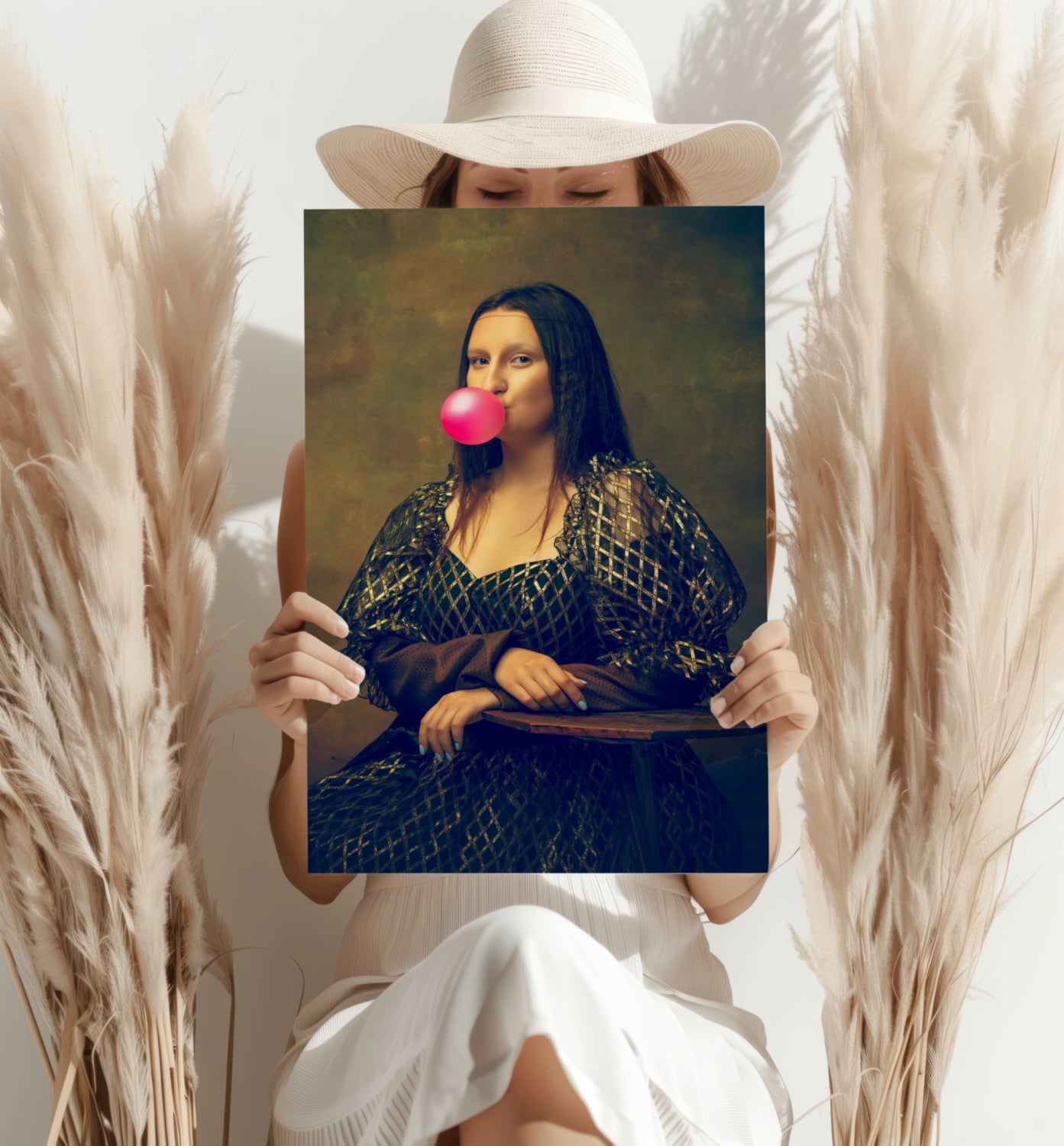 Mona Lisa Aluminum Print.