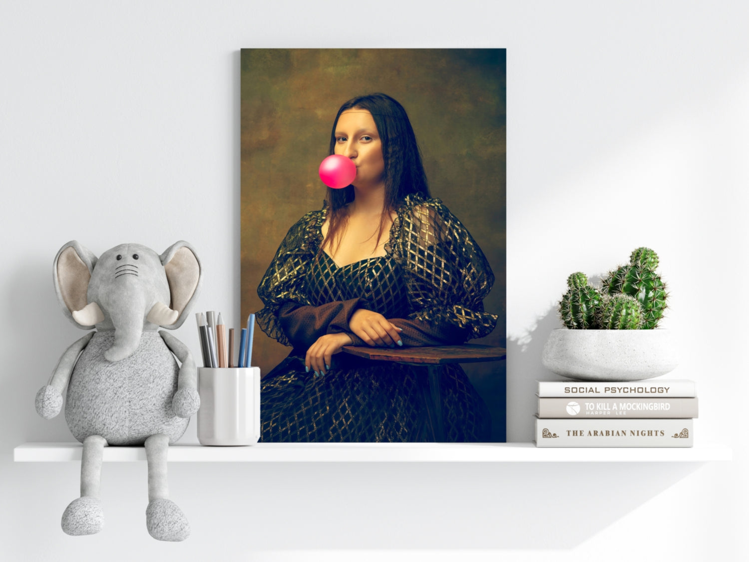 Mona Lisa Aluminum Print.