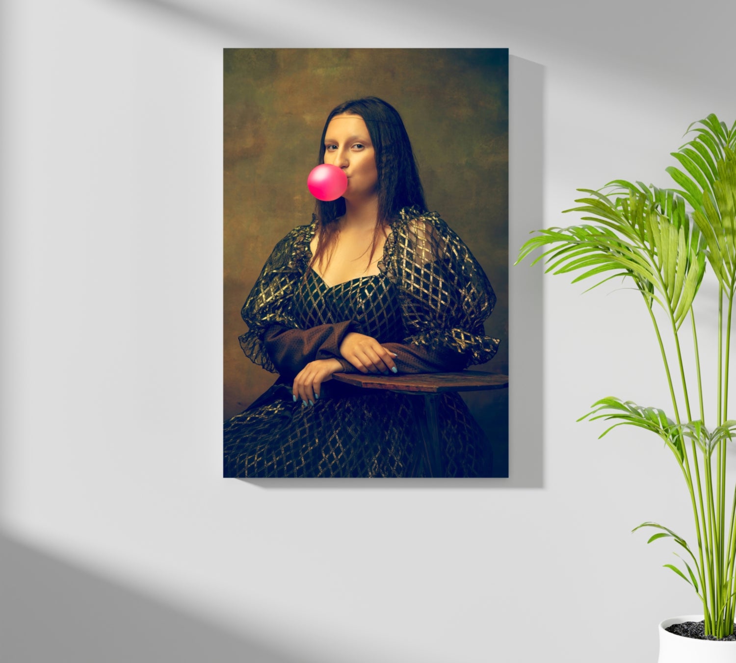 Mona Lisa Aluminum Print.