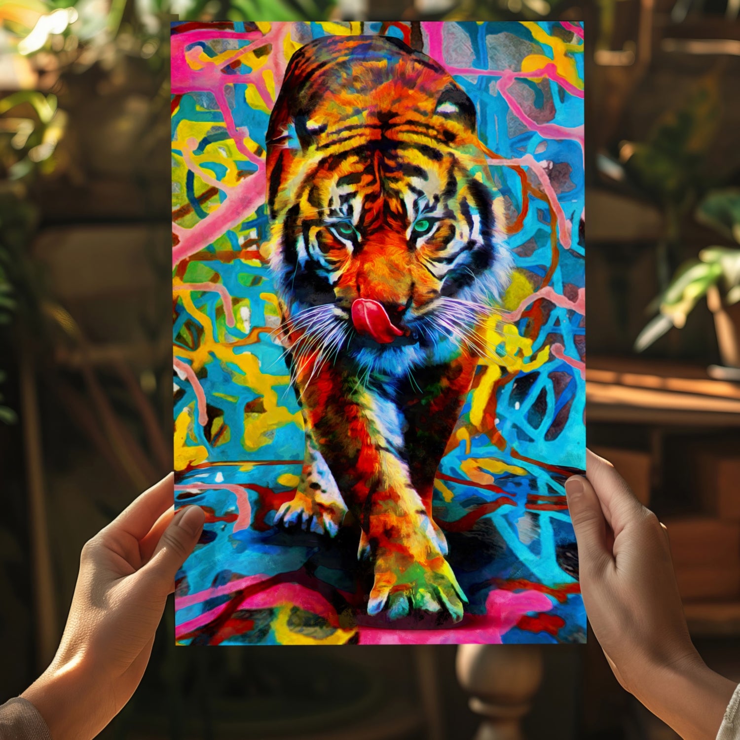 Tiger Aluminum Print.