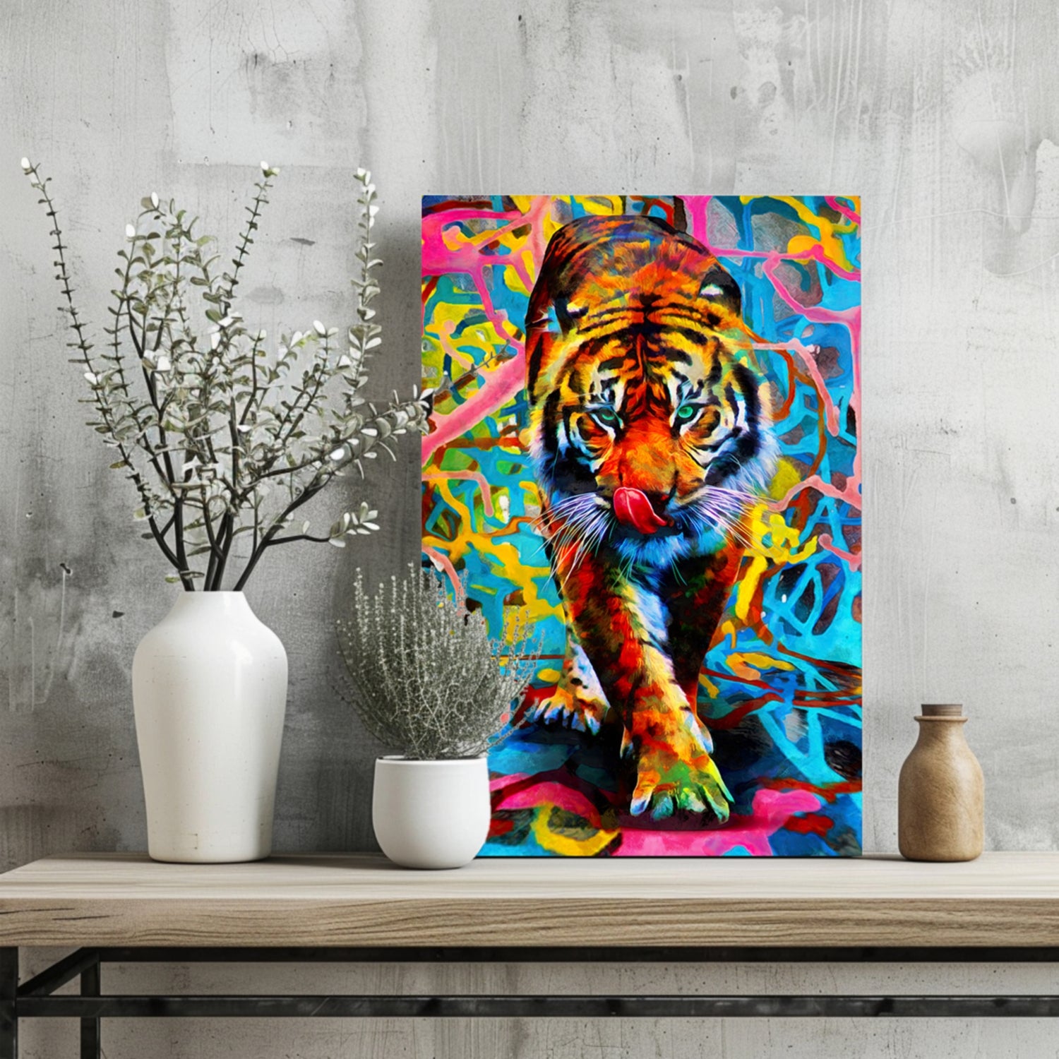 Tiger Aluminum Print.