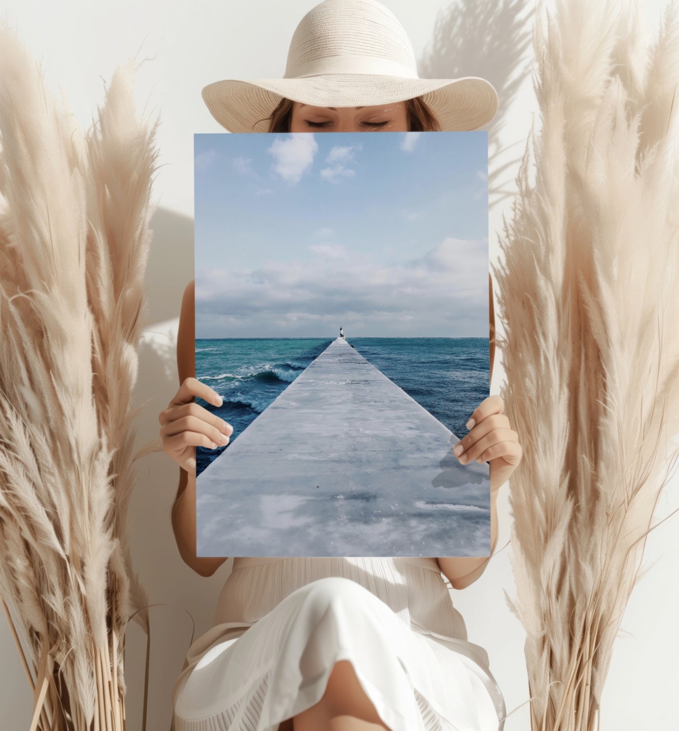 Dock View Aluminum Print.