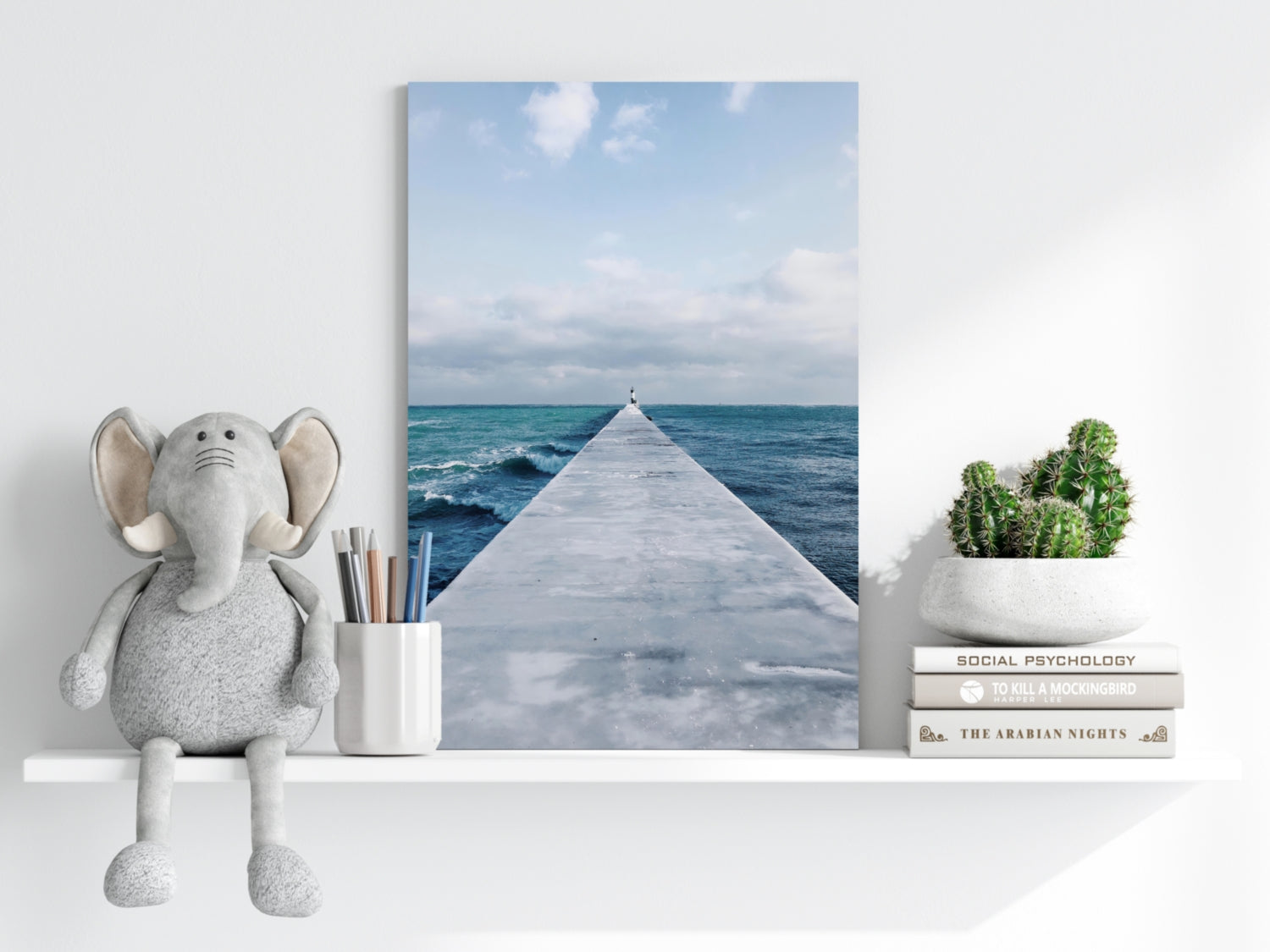 Dock View Aluminum Print.