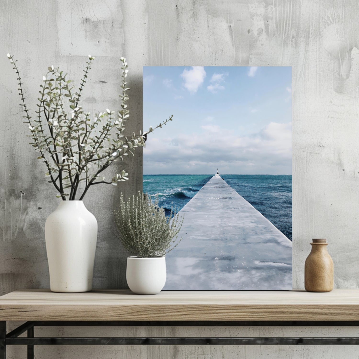 Dock View Aluminum Print.