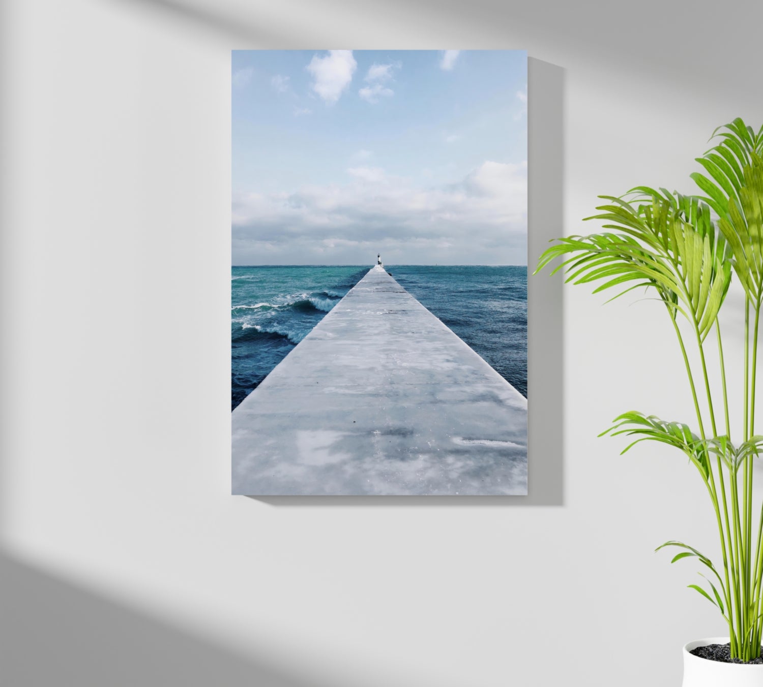 Dock View Aluminum Print.