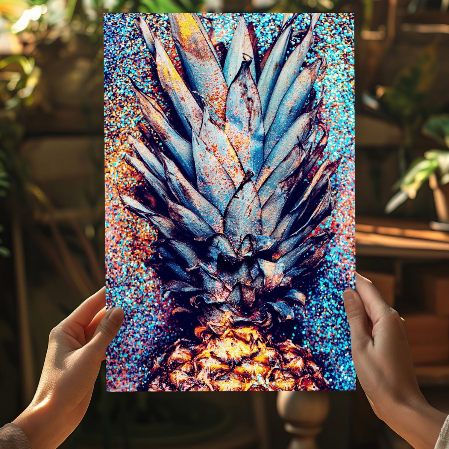 Pineapple Aluminum Print.