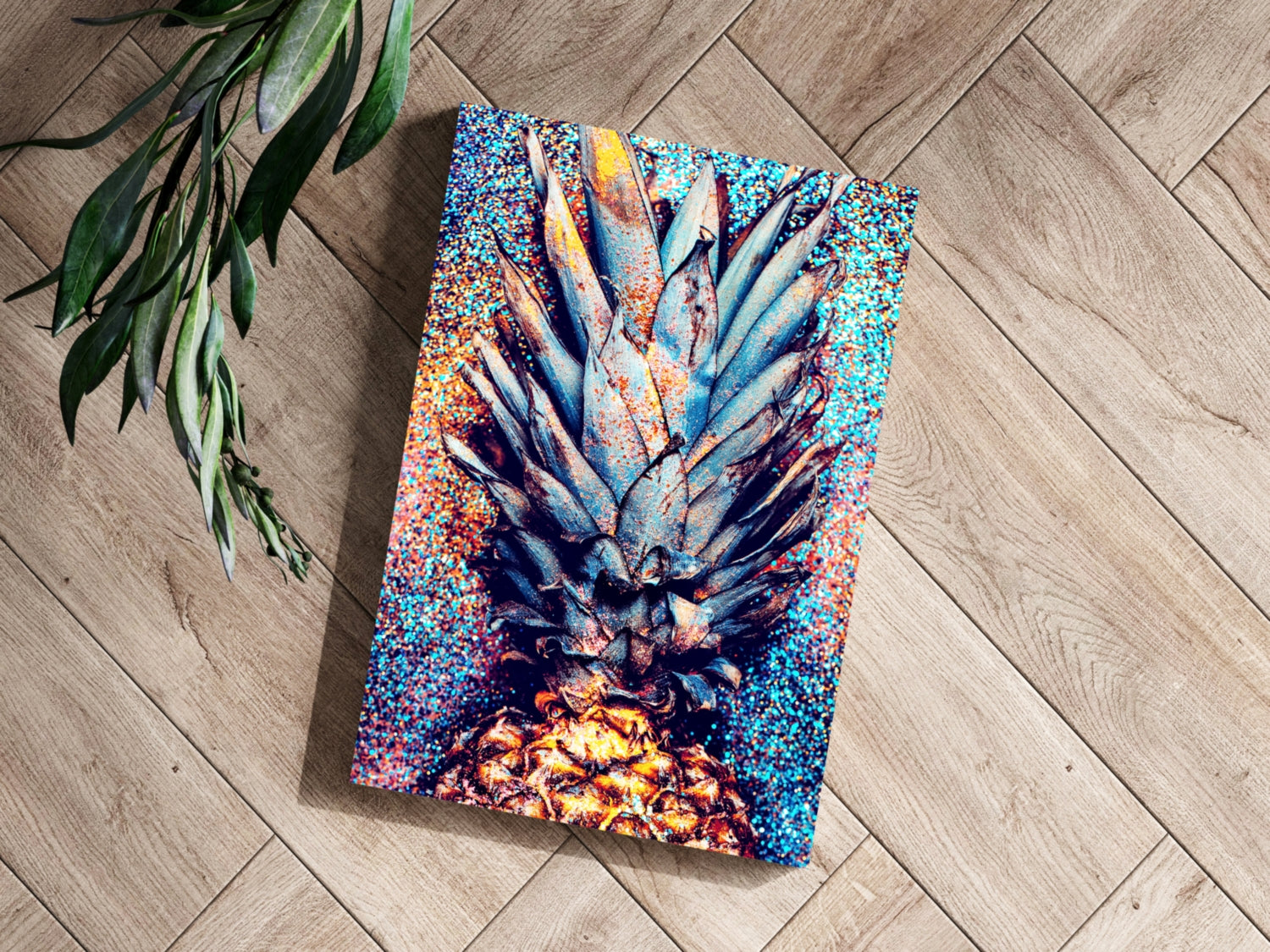 Pineapple Aluminum Print.