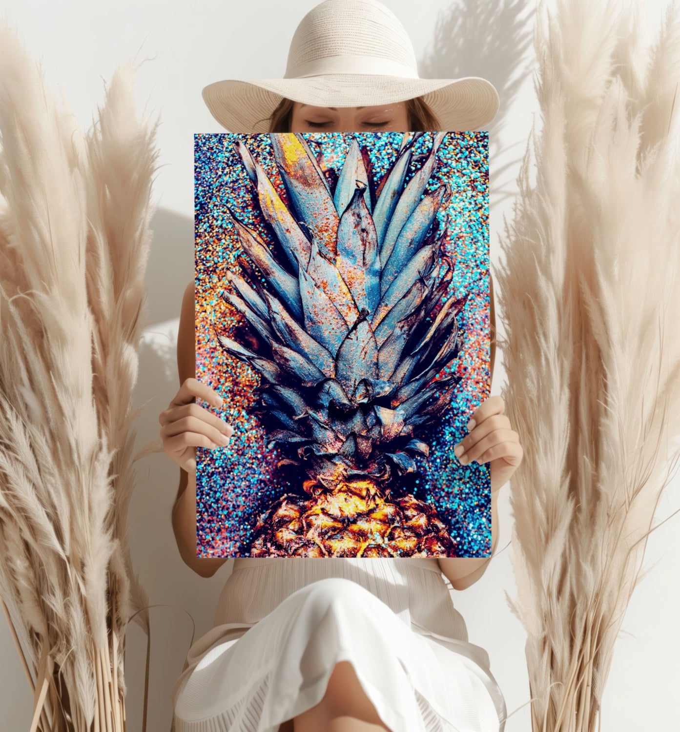 Pineapple Aluminum Print.