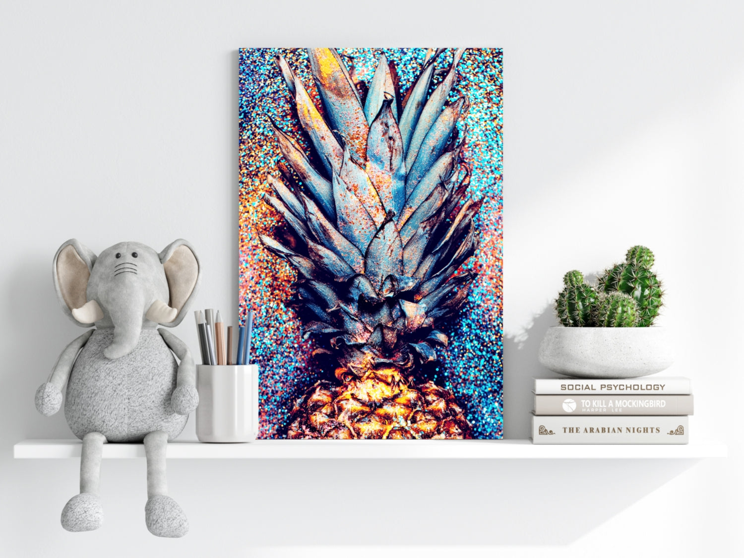 Pineapple Aluminum Print.